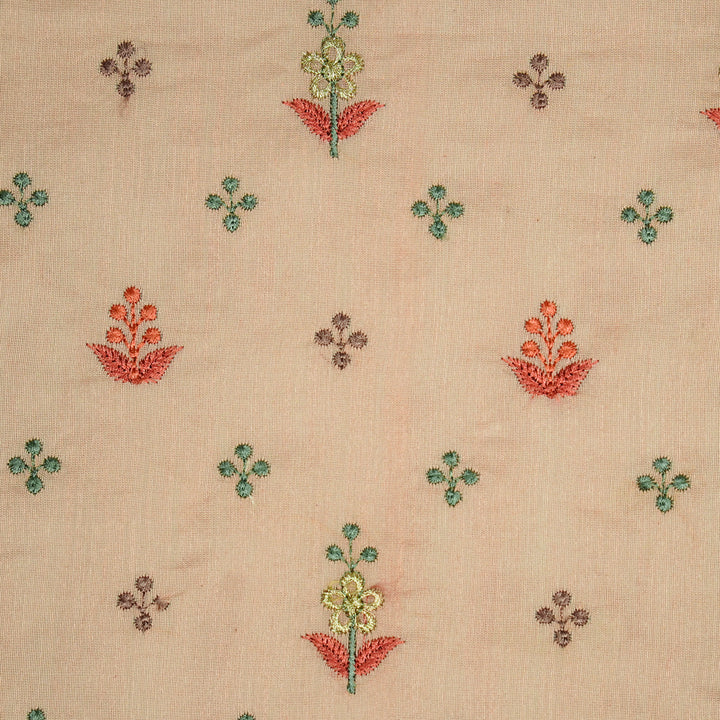 Rukhsana Buti on Peach Cotton Silk