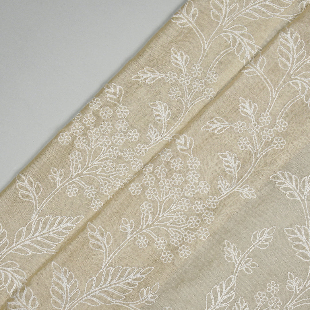 Parishi Jaal on Ivory Silk Chanderi