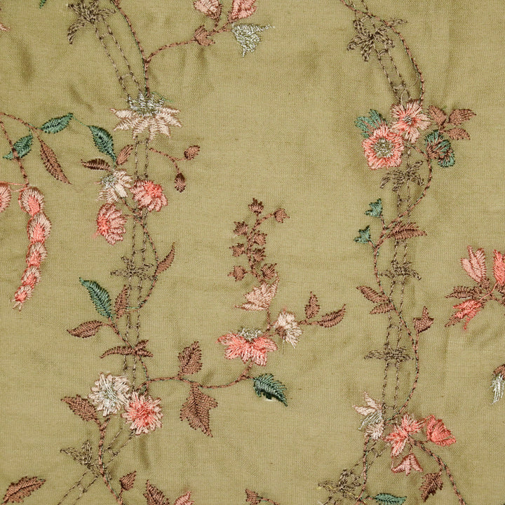 Ahlam Jaal on Mouse Luxe Silk Chanderi Embroidered Fabric