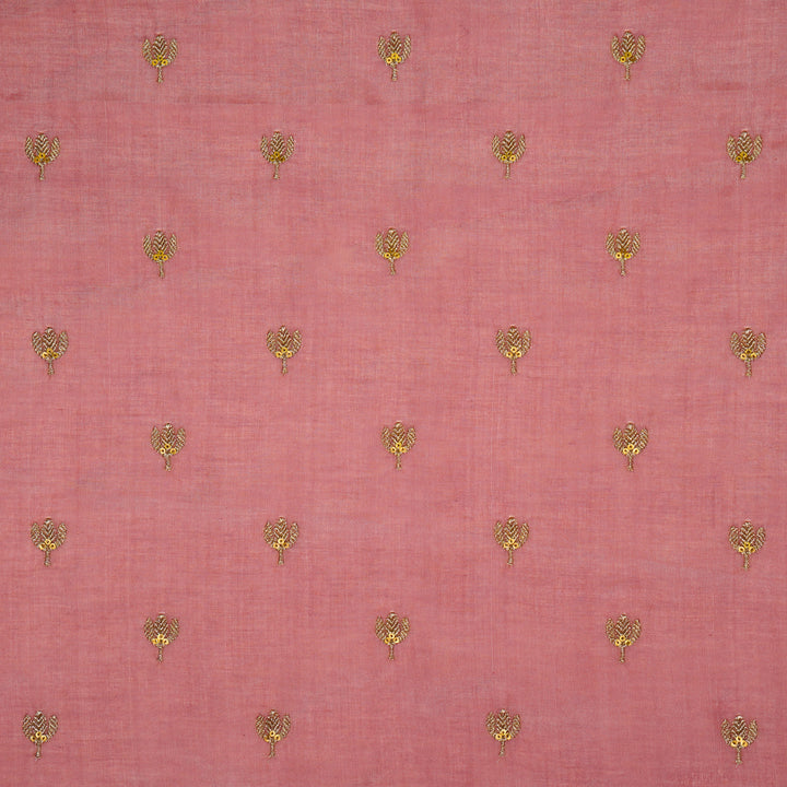 Sara Buti on Onion Tussar Chanderi Embroidered Fabric