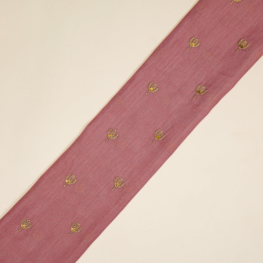 Sara Buti on Onion Tussar Chanderi Embroidered Fabric