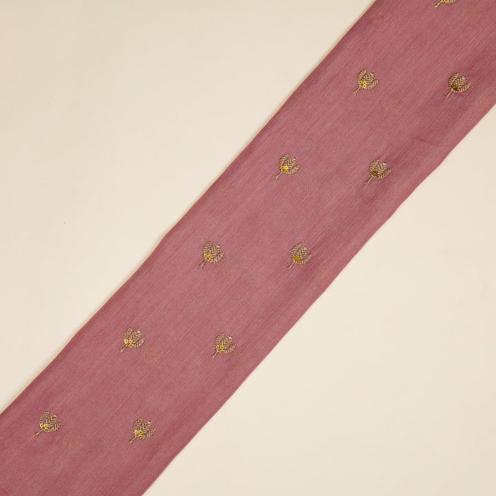 Sara Buti on Onion Tussar Chanderi Embroidered Fabric