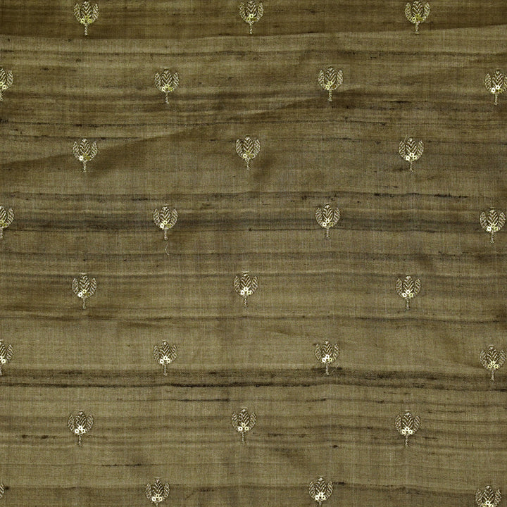 Sara Buti on Mouse Tussar Chanderi Embroidered Fabric