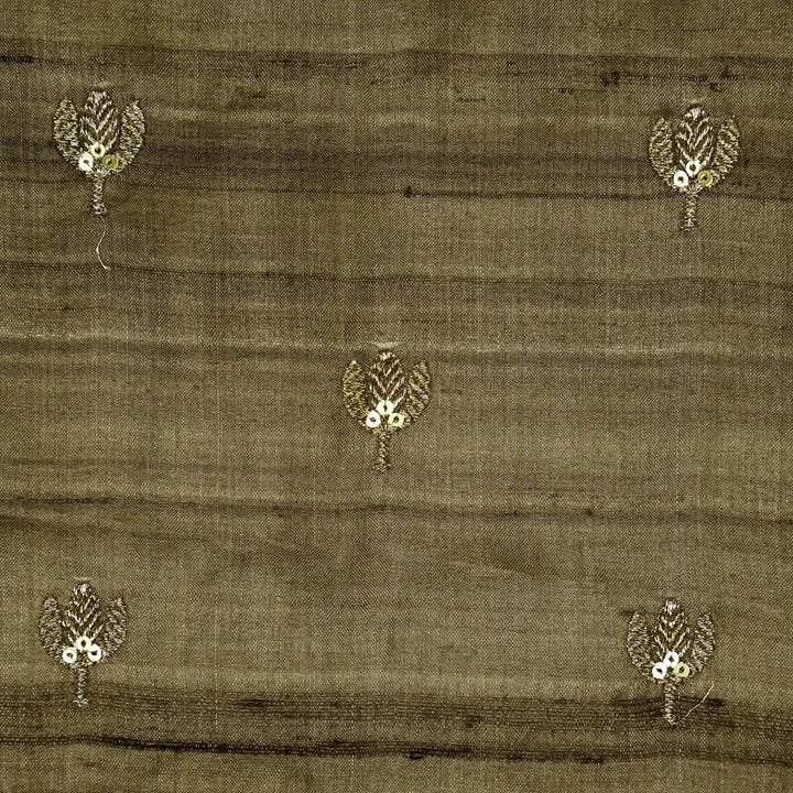 Sara Buti on Mouse Tussar Chanderi Embroidered Fabric