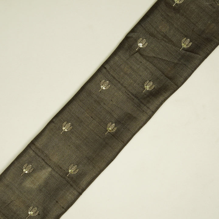 Sara Buti on Mouse Tussar Chanderi Embroidered Fabric