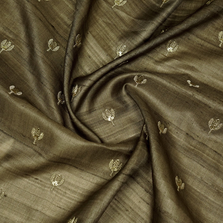 Sara Buti on Mouse Tussar Chanderi Embroidered Fabric