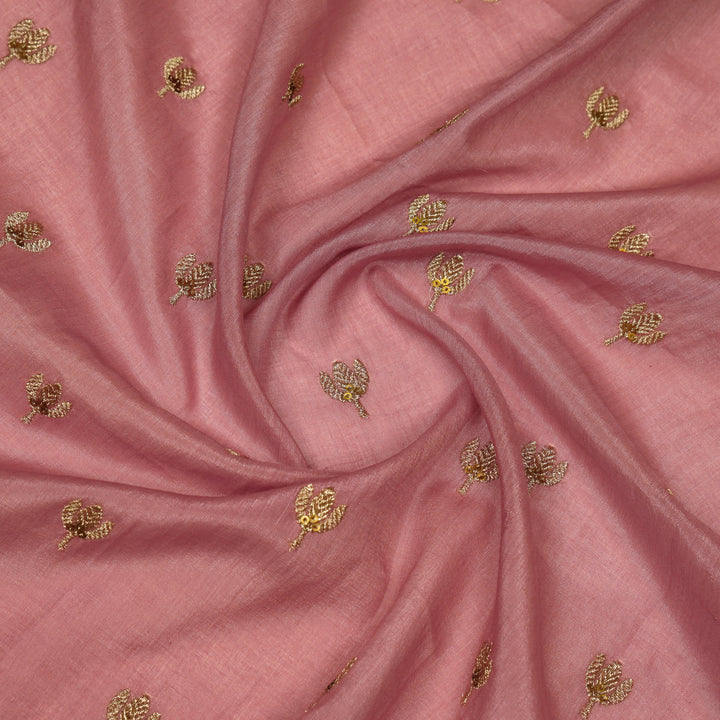 Sara Buti on Onion Tussar Chanderi Embroidered Fabric