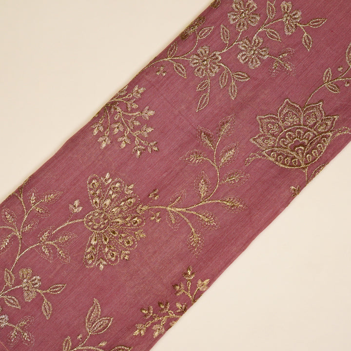 Sabira Jaal on Onion Tussar Chanderi Embroidered Fabric