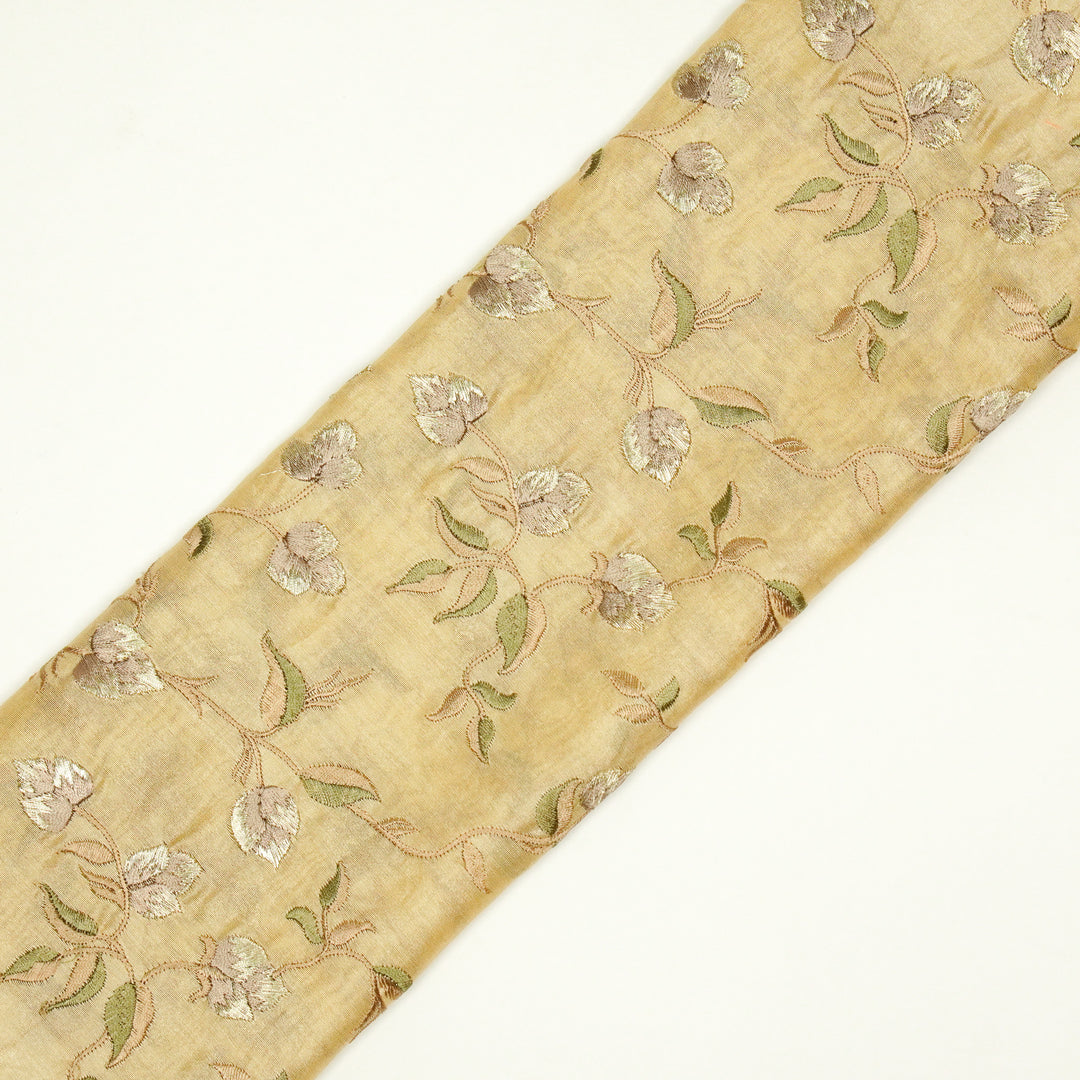 Rahima Jaal on Beige Luxe Silk Chanderi Embroidered Fabric