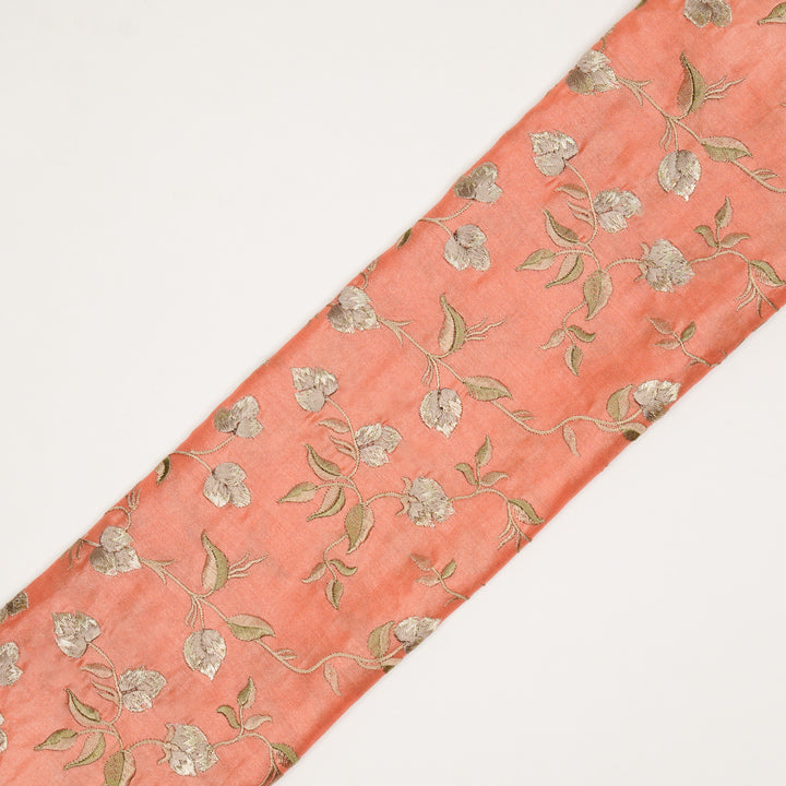 Rahima Jaal on Deep Gajari Luxe Silk Chanderi Embroidered Fabric