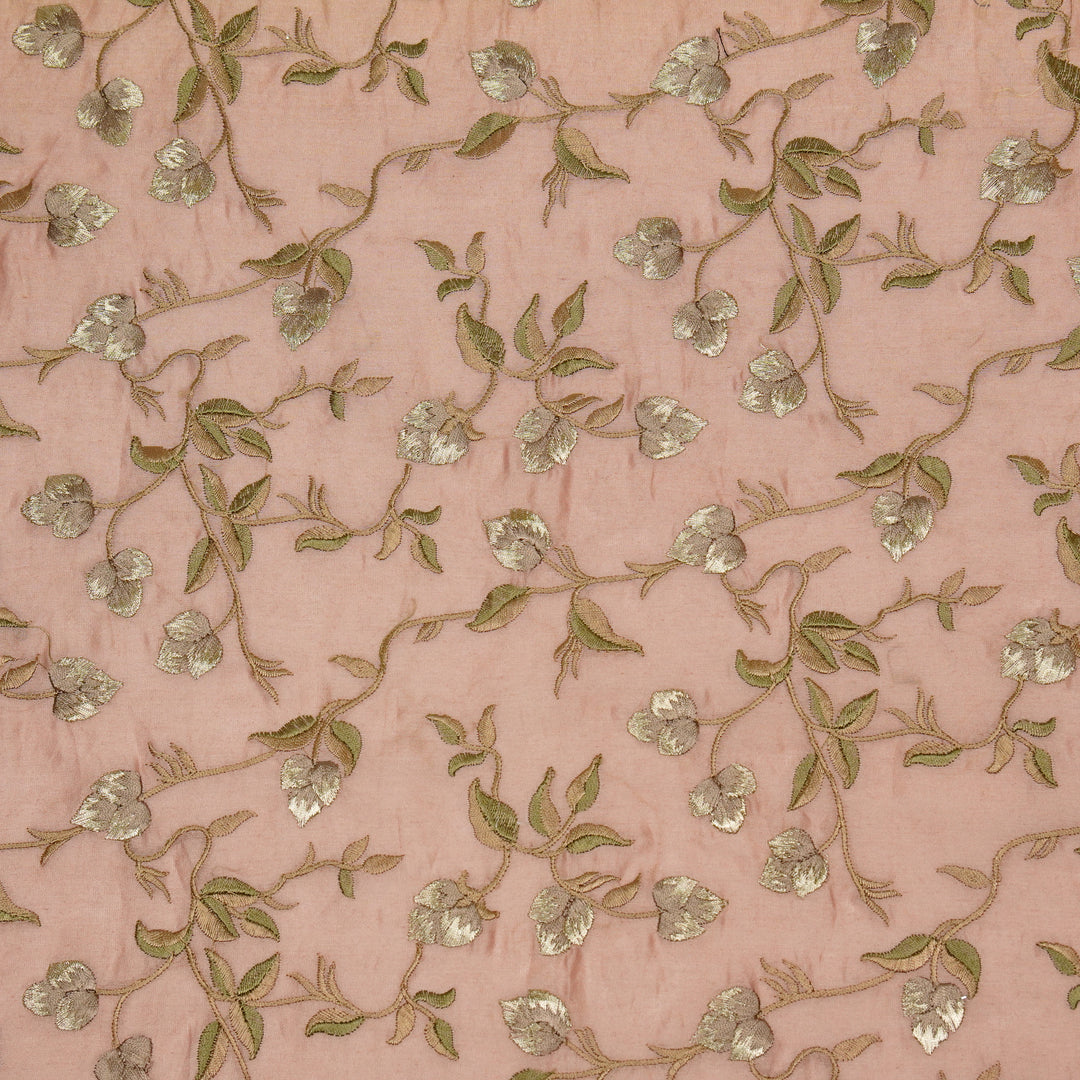 Rahima Jaal on Blush Luxe Silk Chanderi Embroidered Fabric