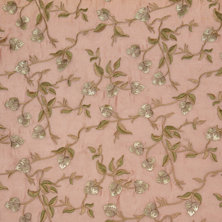 Rahima Jaal on Blush Luxe Silk Chanderi Embroidered Fabric