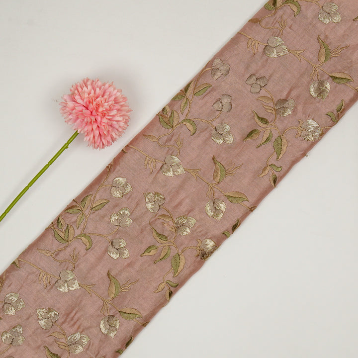 Rahima Jaal on Blush Luxe Silk Chanderi Embroidered Fabric