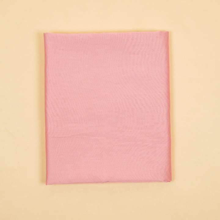 Manjary Buti Suit Fabric Set on Silk Chanderi(Unstitched)- Pink