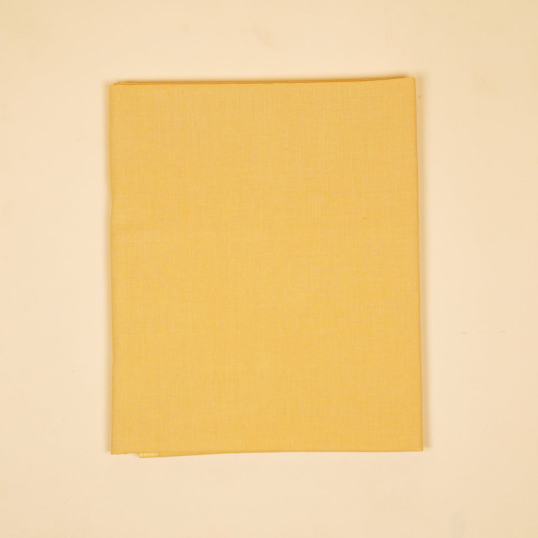 Firoza Buta Suit fabric set on Malmal (Unstitched)- Lemon