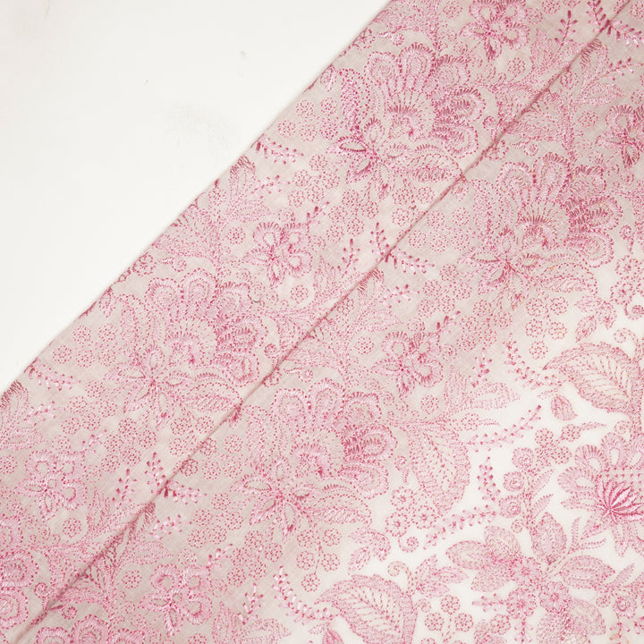 Aarvi Jaal on Natural/Pink Malmal