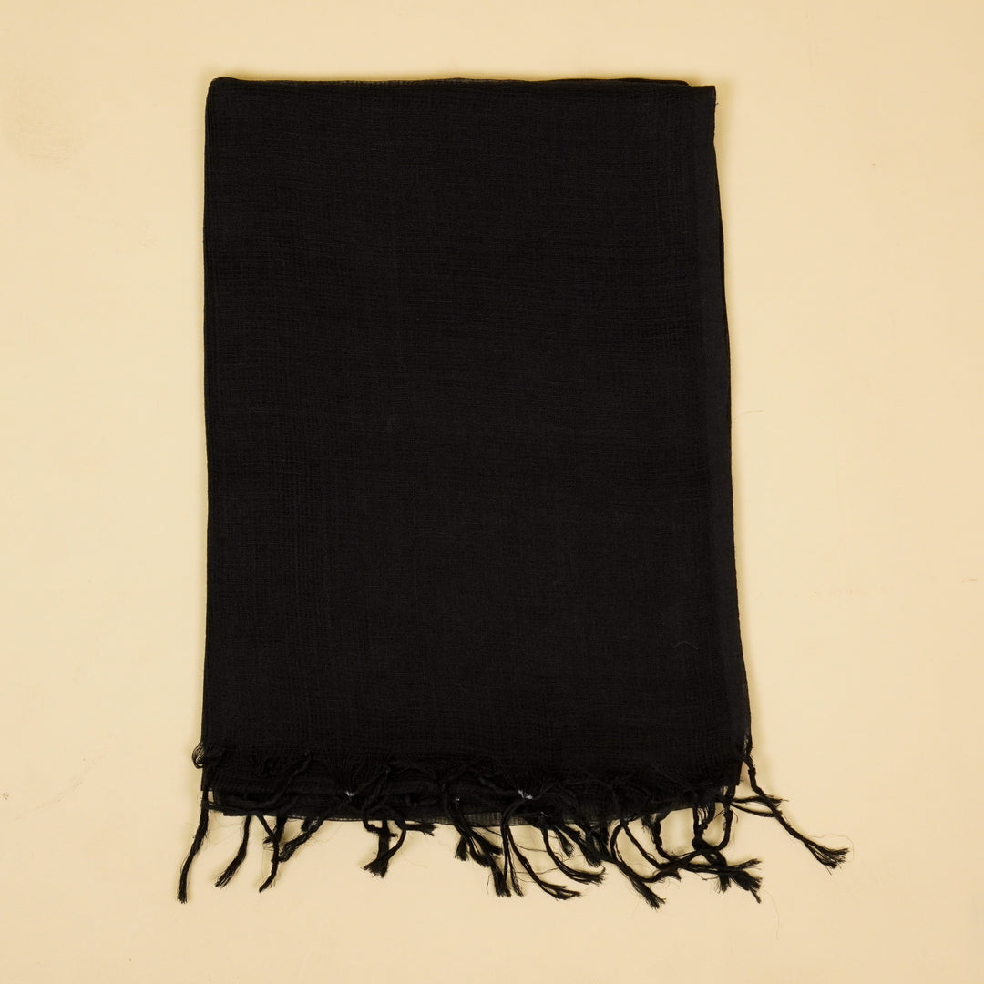 Hemangini Buta Suit fabric set on Malmal (Unstitched)- Black