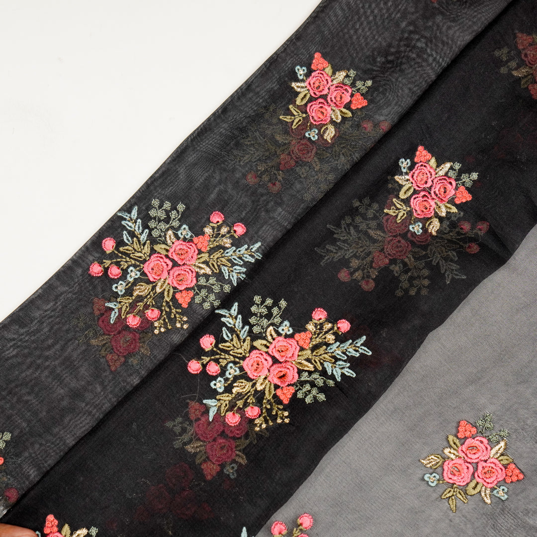 Suhasini Buta on Black Silk Organza