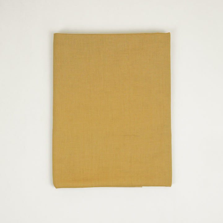 Adrija Jaal Suit Fabric Set on Gauged Linen (Unstitched)-Mustard