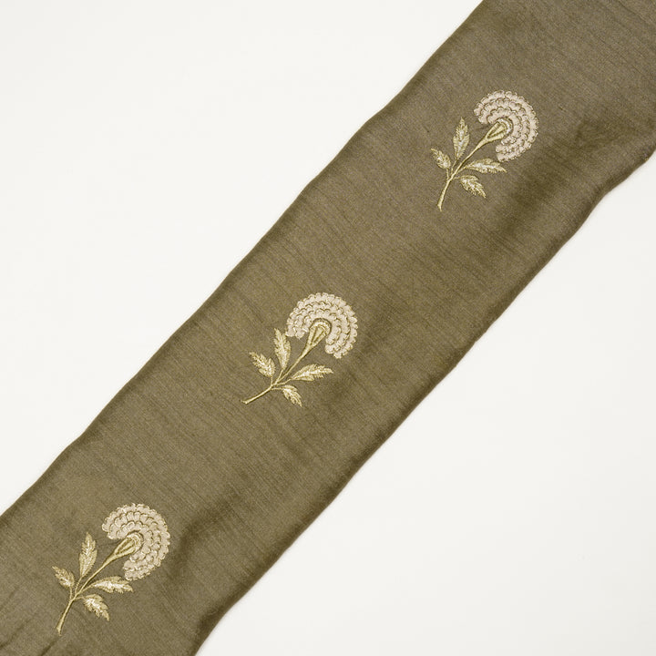 Shabana Floral Buta on Mouse Munga Silk - Zarinama