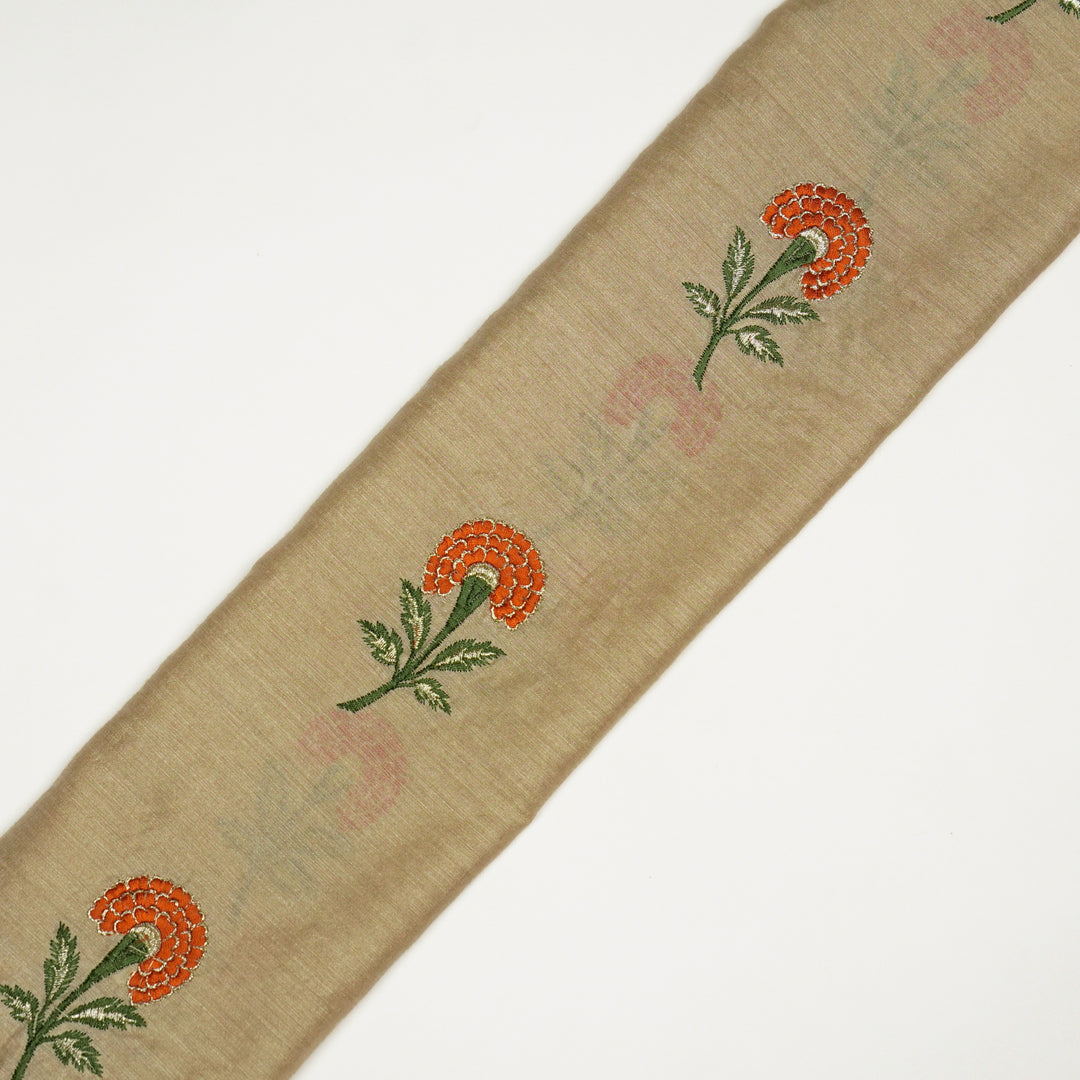 Shabana Floral Buta on Natural Munga Silk- Zarinama