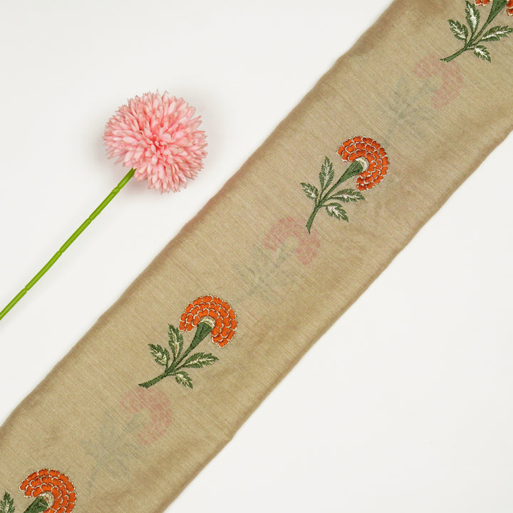 Shabana Floral Buta on Natural Munga Silk- Zarinama