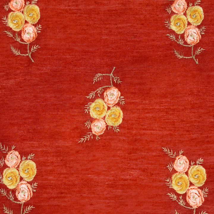 Suvarna Buta on Maroon Munga Silk