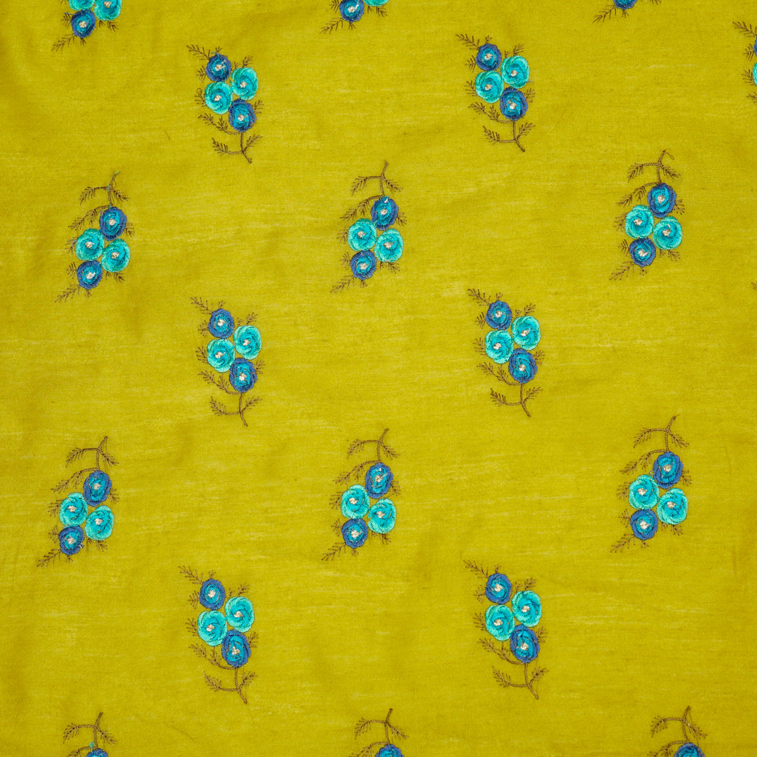 Suvarna Buta on Olive Munga Silk