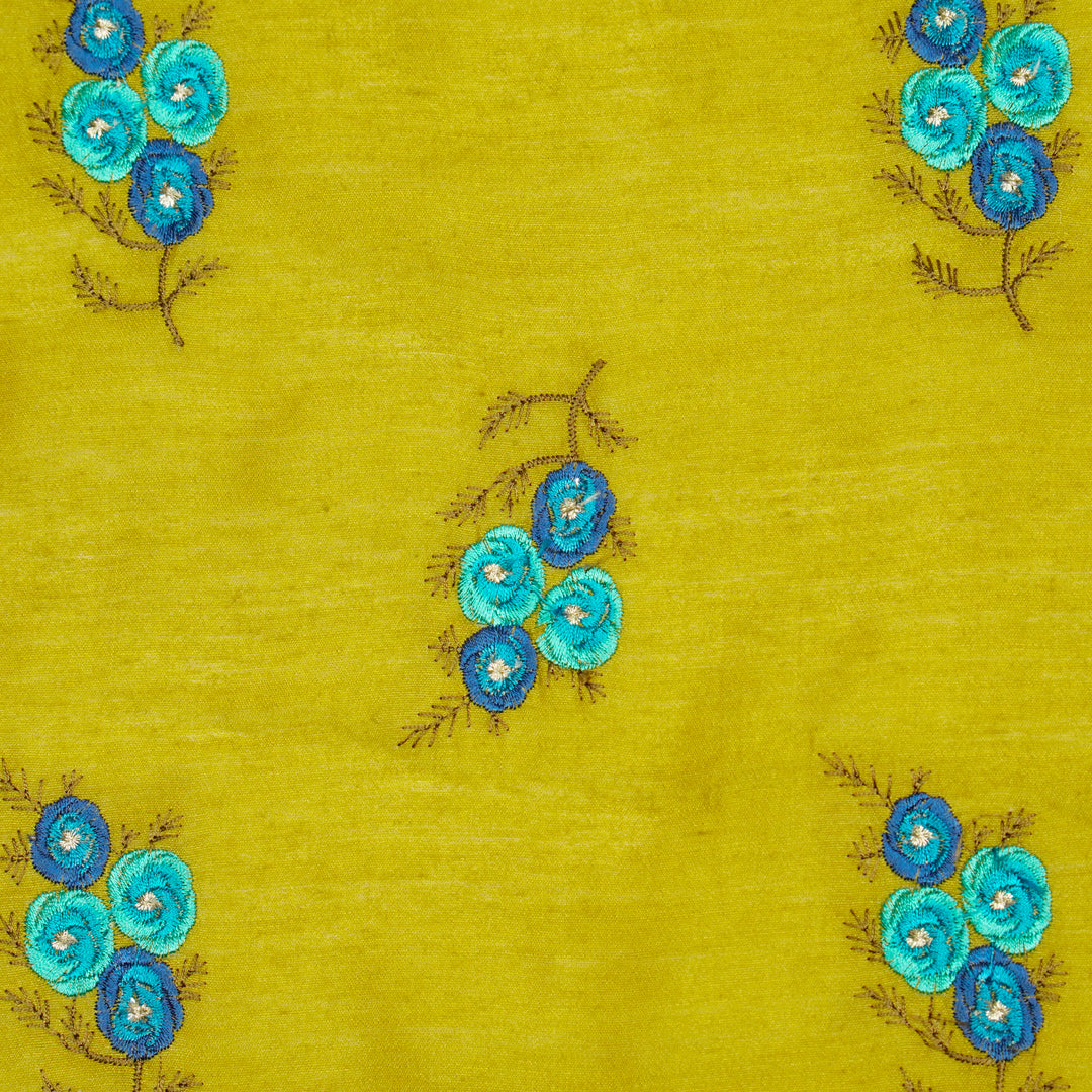 Suvarna Buta on Olive Munga Silk