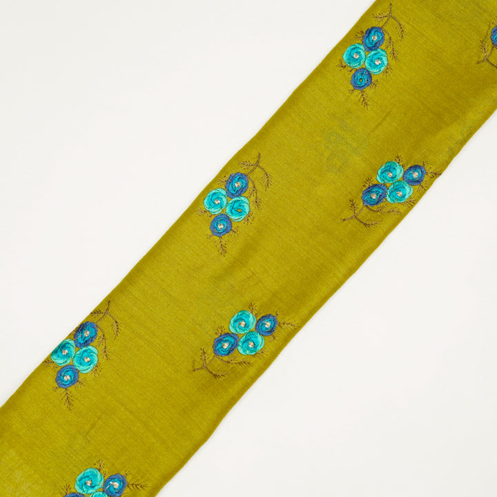 Suvarna Buta on Olive Munga Silk