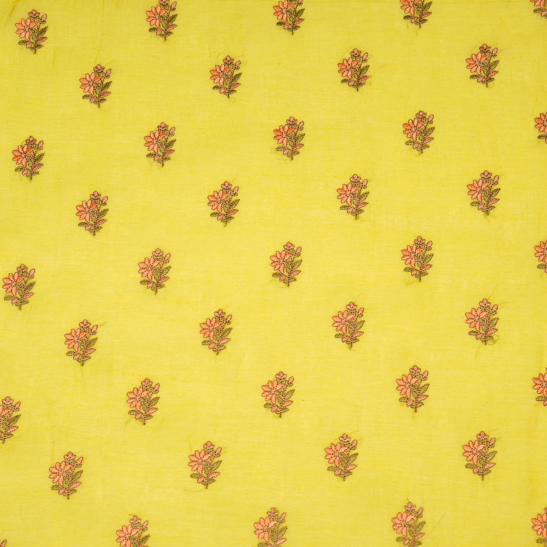 Avya Buti on Lemon Cotton Silk