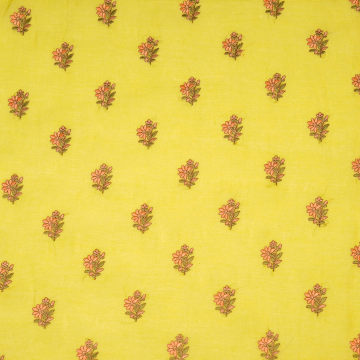 Avya Buti on Lemon Cotton Silk