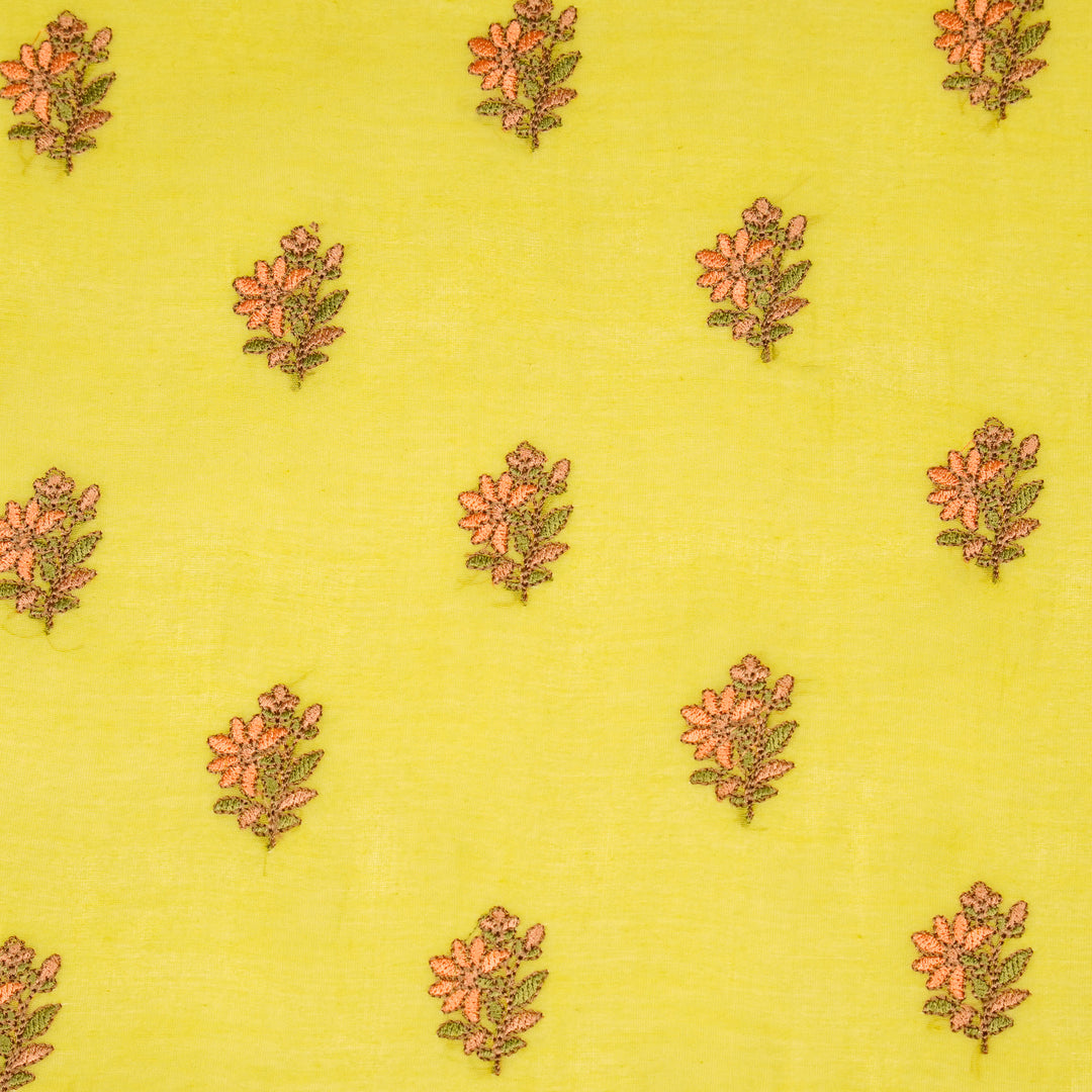 Avya Buti on Lemon Cotton Silk