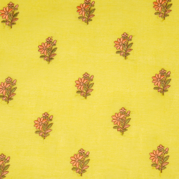 Avya Buti on Lemon Cotton Silk
