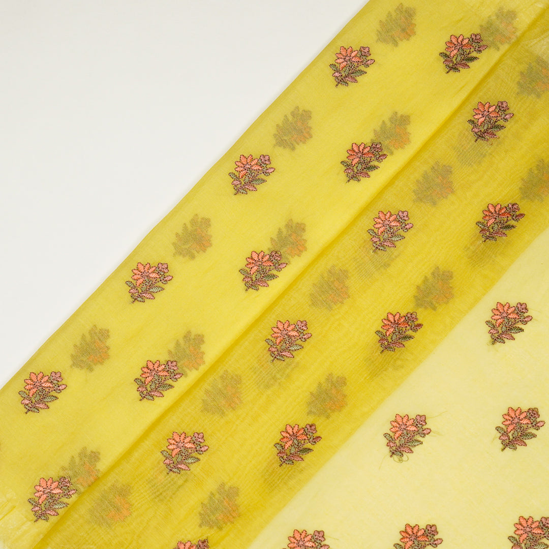 Avya Buti on Lemon Cotton Silk