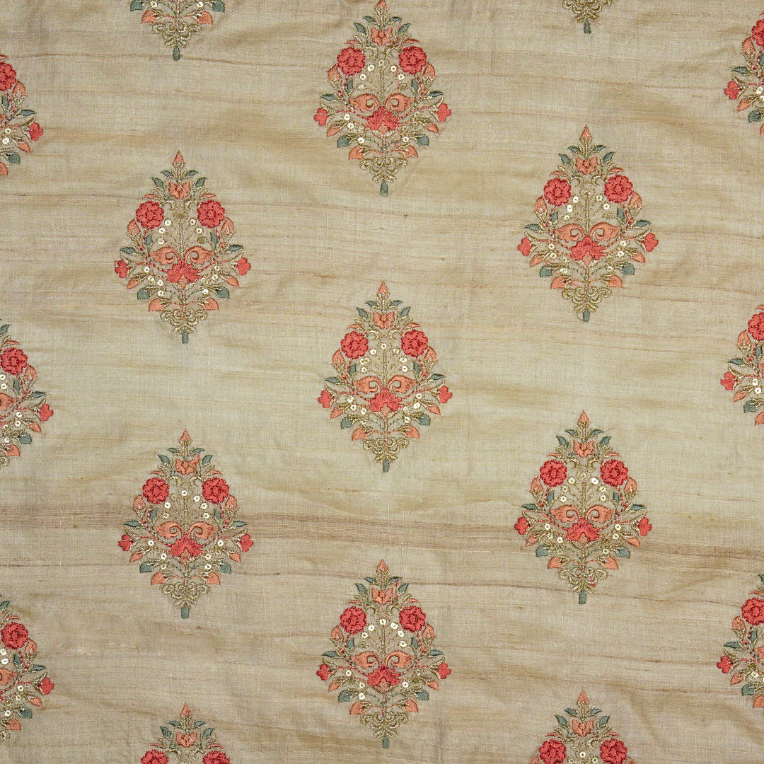 Chaukhamba Buta On Natural Tussar Silk