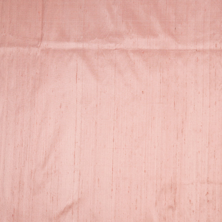 Baby Pink Raw Silk Plain Fabric