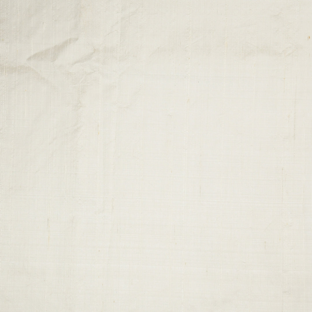 White Raw Silk Plain Fabric