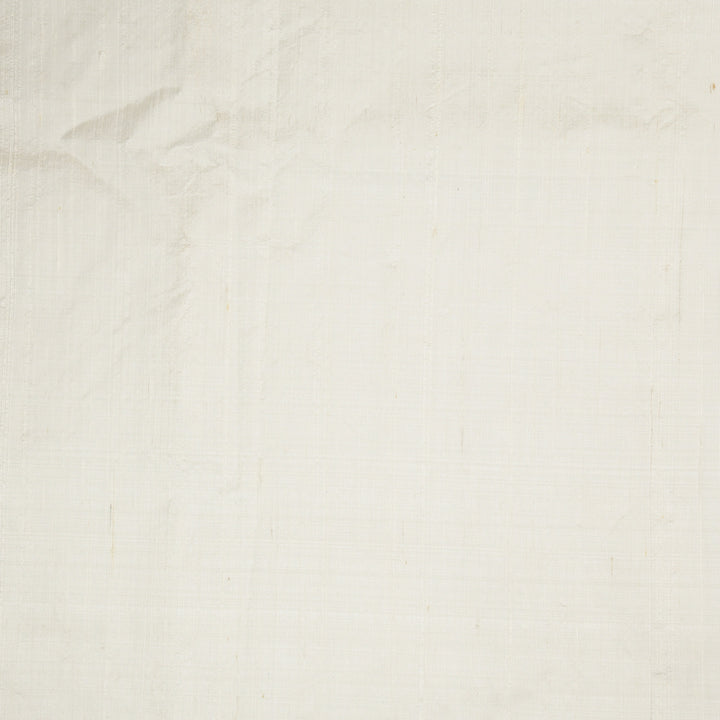 White Raw Silk Plain Fabric