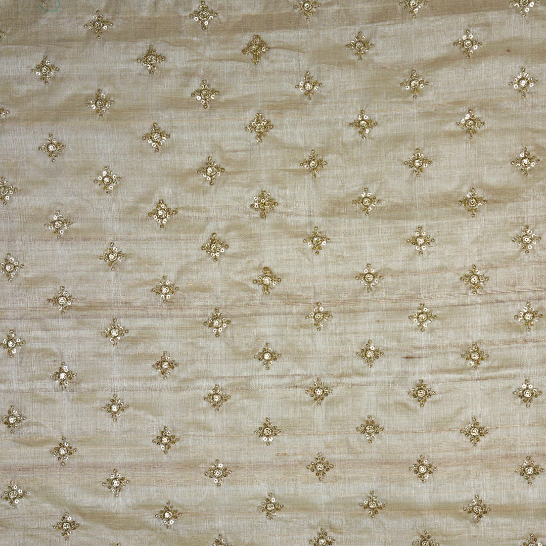 Mizaazi Buti on Natural Tussar Silk