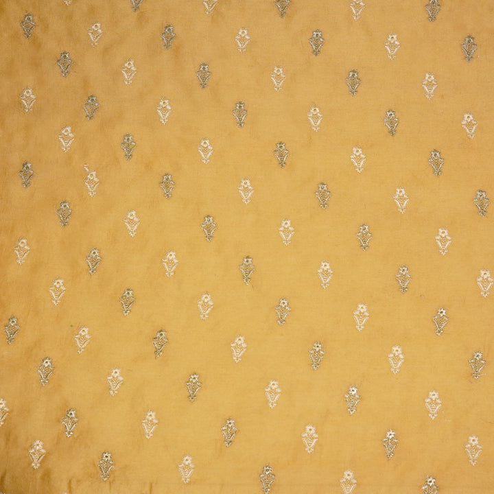 Tusha Buti on Chiku Luxe Silk Chanderi Embroidered Fabric