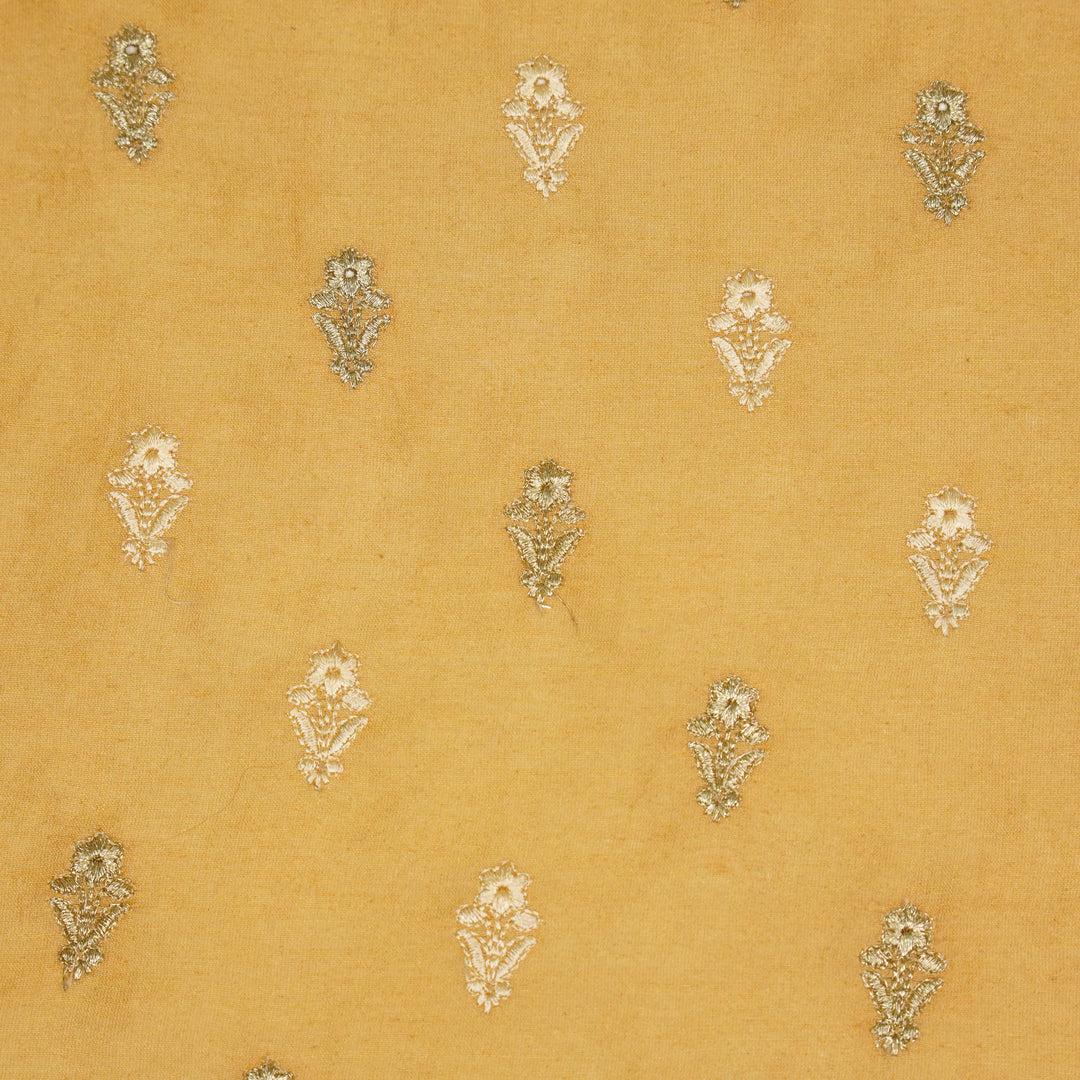 Tusha Buti on Chiku Luxe Silk Chanderi Embroidered Fabric