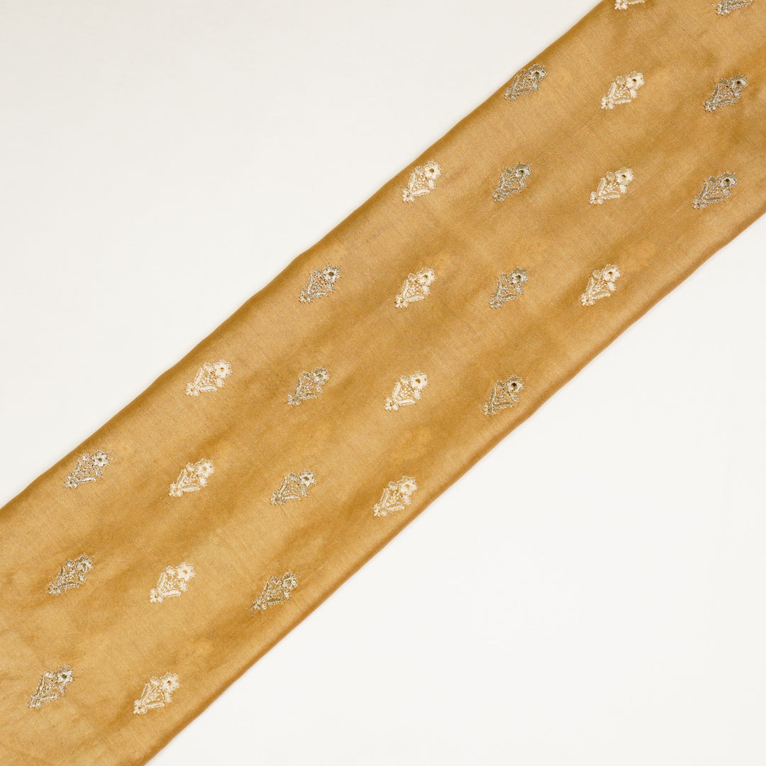 Tusha Buti on Chiku Luxe Silk Chanderi Embroidered Fabric