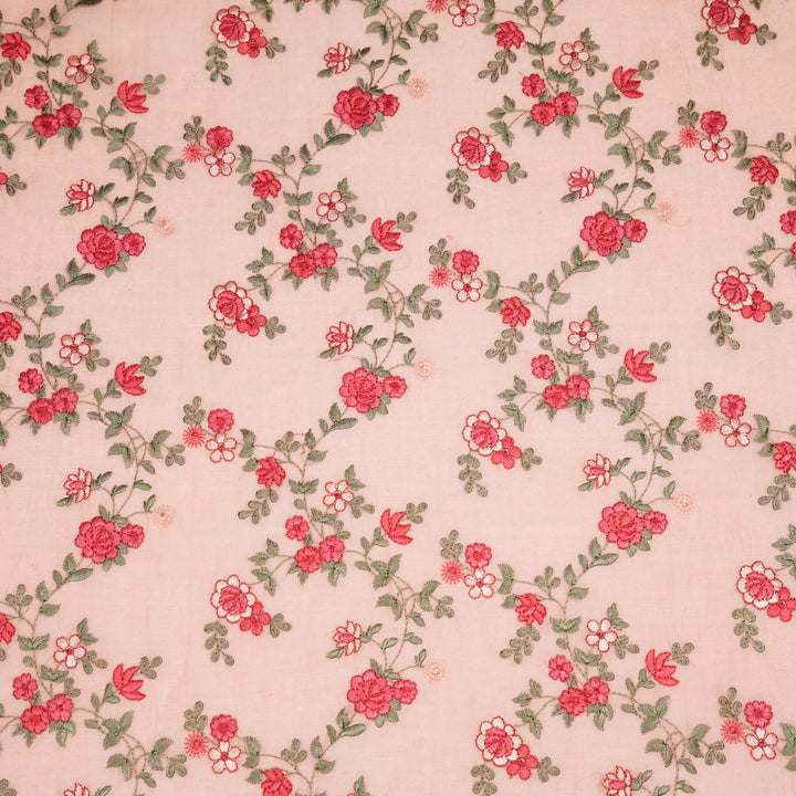 Ivana Jaal On Light Peach Cotton Silk