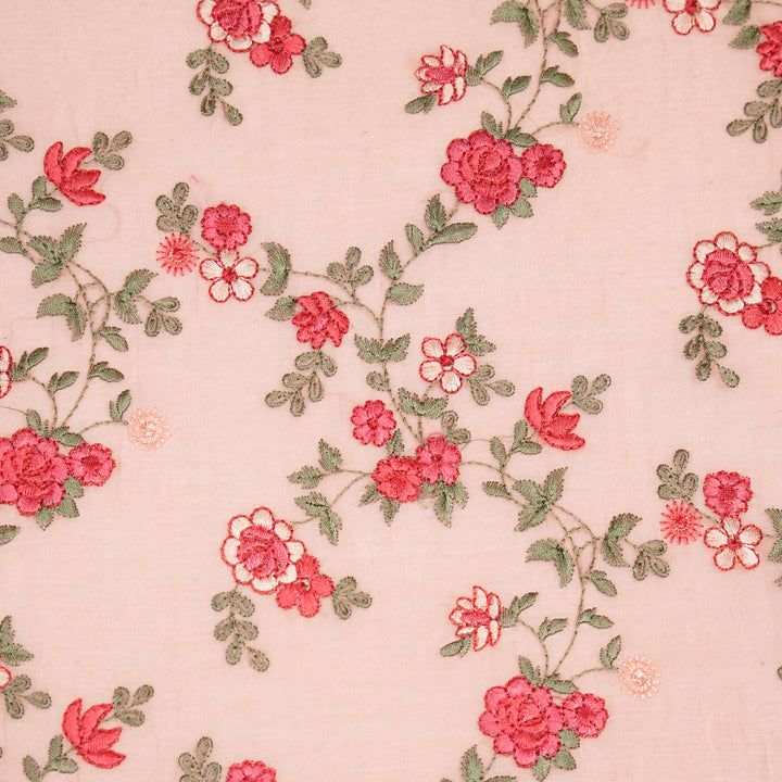 Ivana Jaal On Light Peach Cotton Silk