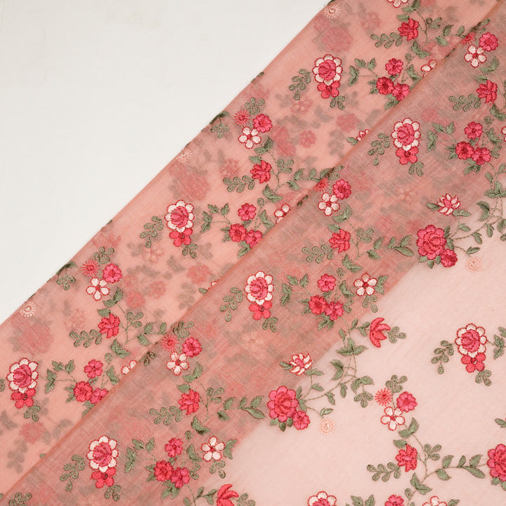 Ivana Jaal On Light Peach Cotton Silk