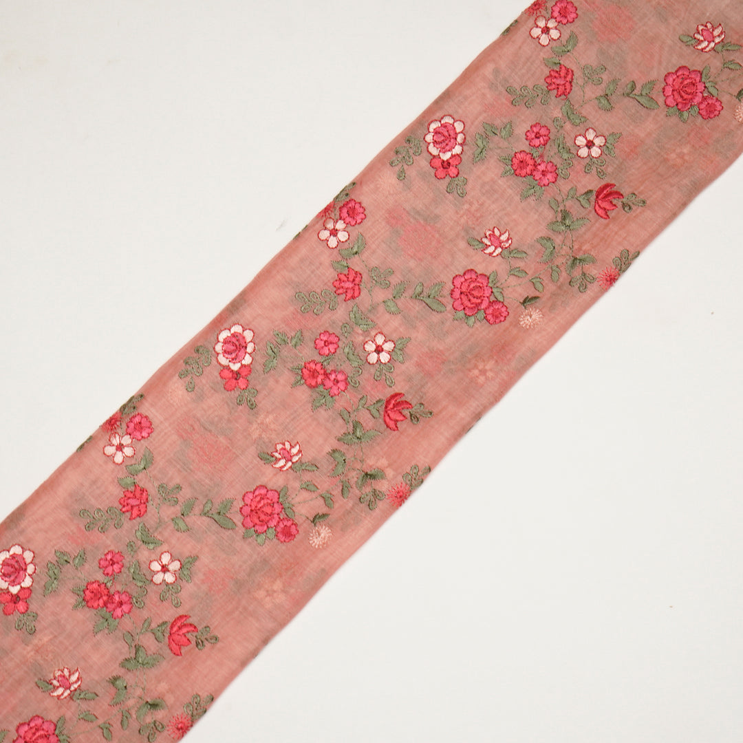 Ivana Jaal On Light Peach Cotton Silk