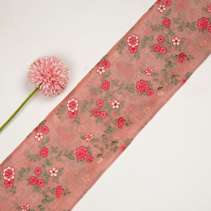 Ivana Jaal On Light Peach Cotton Silk