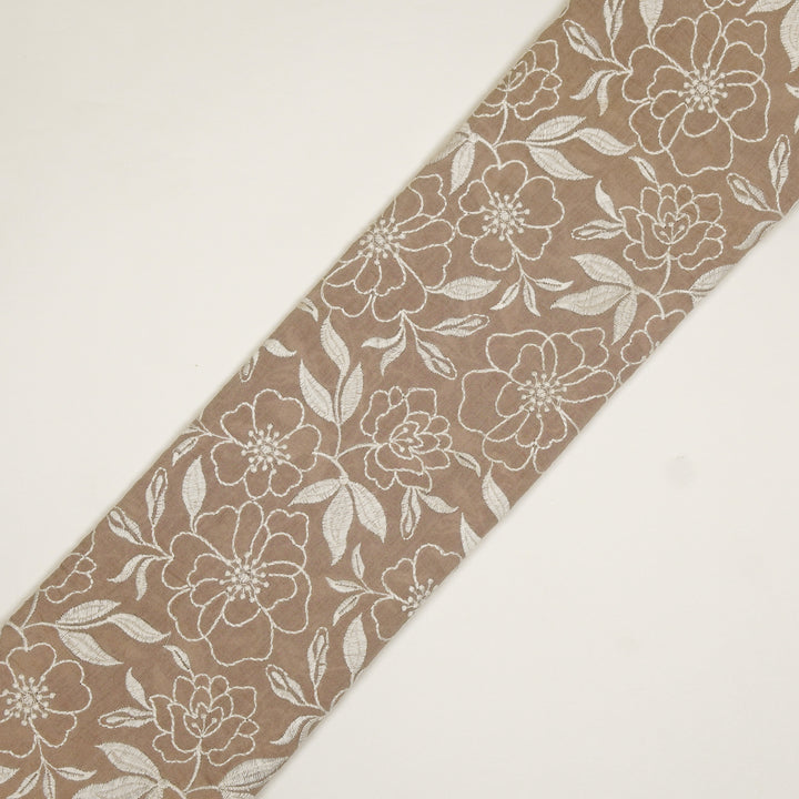 Samha Jaal on Onion Malmal Embroidered Fabric