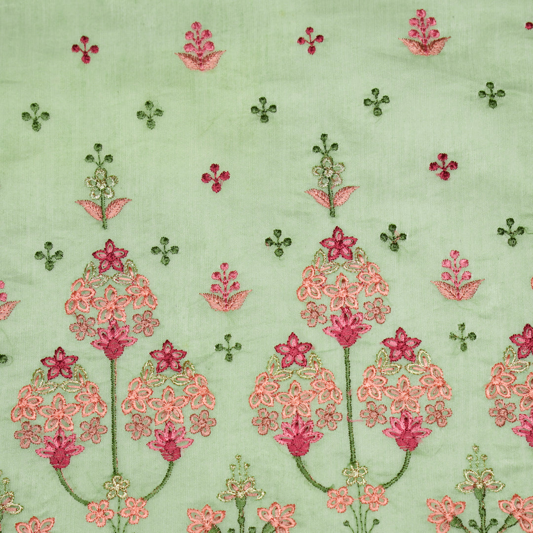 Rukhsana Buti on Sea Green Cotton Silk